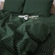 Комплект постельного белья MirSon семейный 143x210 см х 2 шт 17-0612 Stripe Emerald бязь (2200008201753) - изображение 5