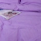 Комплект постельного белья MirSon семейный 143x210 см х 2 шт 17-0618 Stripe Purple Ranforce Elite (2200008203252) - изображение 4