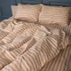 Комплект постельного белья MirSon Евро 200х220 см 17-0610&nbsp;Stripe&nbsp;Light&nbsp;Brown Бязь (2200008199135) - изображение 2