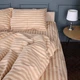 Комплект постельного белья MirSon Евро 200х220 см 17-0610&nbsp;Stripe&nbsp;Light&nbsp;Brown Бязь (2200008199135) - изображение 5