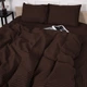 Комплект постельного белья MirSon Евро 200х220 см 17-0617&nbsp;Stripe&nbsp;Brown Бязь (2200008202743) - изображение 3
