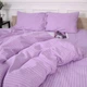 Комплект постельного белья MirSon Двуспальный 175х210 см 17-0618&nbsp;Stripe&nbsp;Purple Бязь (2200008203733) - изображение 5