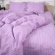 Комплект постельного белья MirSon Евро 200х220 см 17-0618&nbsp;Stripe&nbsp;Purple Бязь (2200008203740) - изображение 6