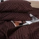 Комплект постельного белья MirSon Двуспальный 175х210 см 17-0624&nbsp;Geometry&nbsp;Brown Бязь (2200008204433) - изображение 3