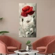Картина на холсте Цветы красного и белого мака 160x80 см (7ML_XL) - изображение 2