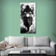 Картина на холсте Парень на чёрном мотоцикле 160x80 см (1ML_XL) - изображение 2