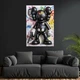 Картина на полотні Чорна іграшка Kaws із пістолетом 120x80 см (241ML_XL) - зображення 2