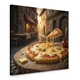 Картина на холсте Сырная пицца в кафе Италии 80x80 см (299ML_L) - изображение 1