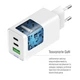 Мережевий зарядний пристрій ColorWay GaN Mini 65 W PD Port PPS USB (USB-2C1A) White (CW-CHS058PDCL-WT) + кабель Store - зображення 8