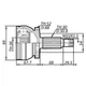 Шрус наружный Q-FIX Q131-0447 HYUNDAI/KIA 49500-2B510 - изображение 1