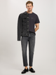 Футболка бавовняна довга чоловіча Cross Jeans 16052-021 2XL Антрацит (8697319727562) - зображення 3