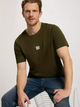 Футболка бавовняна довга чоловіча Cross Jeans 16054-002 2XL Хакі (8697319727814) - зображення 4