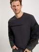 Футболка бавовняна довга чоловіча Cross Jeans 16052-021 2XL Антрацит (8697319727562) - зображення 4