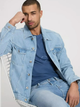 Футболка бавовняна довга чоловіча Cross Jeans 16055-005 L Синя (8697319727890) - зображення 3