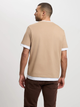 T-shirt męski bawełniany Cross Jeans 16059-383 XL Beżowy (8697319728309) - obraz 2