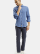 Сорочка бавовняна чоловіча Cross Jeans 35602-005 L Синя (8697319764765) - зображення 3