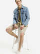Сорочка бавовняна літня чоловіча Cross Jeans 35611-002 3XL Хакі (8697319779219) - зображення 3