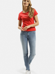 Футболка бавовняна жіноча Cross Jeans 55577-007 XL Червона (8699438979938) - зображення 3