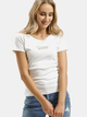 T-shirt damski bawełniany Cross Jeans 55577-008 XS Biały (8697319730722) - obraz 1