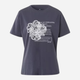 T-shirt damski bawełniany z nadrukiem Cross Jeans 56153-021 M Antracytowy (8697319731125) - obraz 6