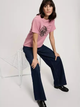 Футболка бавовняна жіноча Cross Jeans 56153-301 M Рожева (8697319731071) - зображення 4