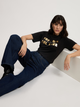Футболка бавовняна жіноча Cross Jeans 56155-020 XL Чорна (8697319731293) - зображення 4
