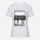 T-shirt damski bawełniany z nadrukiem Cross Jeans 56157-008 M Biały (8697319731477) - obraz 6
