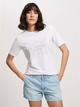 Футболка бавовняна жіноча Cross Jeans 56159-008 S Біла (8697319731613) - зображення 1