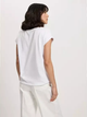 T-shirt damski bawełniany z nadrukiem Cross Jeans 56185-008 XS Biały (8697319732559) - obraz 2