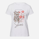 T-shirt damski bawełniany z nadrukiem Cross Jeans 56186-008 S Biały (8697319732610) - obraz 6