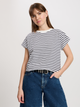 Футболка бавовняна жіноча Cross Jeans 56191-008 M Біла (8697319747003) - зображення 1