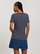 T-shirt damski bawełniany w paski Cross Jeans 56194-001 S Granatowy (8697319732863) - obraz 2