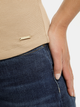 Koszulka na ramiączkach damska Cross Jeans 56214-383 S Beżowa (8697319747577) - obraz 4
