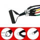 Набор эспандеров для фитнеса в чехле многофункциональный 5 жгутов Power Resistance Bands - изображение 9