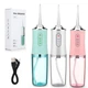 Портативный ирригатор для полости рта 230 мл Portable Oral Irrigator, Ирригатор для зубов.Розовый - изображение 6