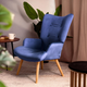 Fotel tapicerowany Homla MOSS 70 x 95 cm Blue (5902869925812) - obraz 6