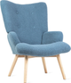 М'яке крісло Homla MOSS TEDDY BOUCLE 70 x 95 см Blue (5904183828541) - зображення 1