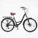 Велосипед міський 26" Corso Viola VL-520 Shimano 17" 21 швидкість Чорно-золотий (168619) - изображение 1
