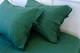 Простынь на резинке MirSon односпальная 70x190+10 см Natural Linen Green Apple Лен (2200007102556) - изображение 4