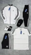 Комплект 7 в 1 Adidas кофта штани футболка шорти кепка носки 2 пари M білий - зображення 1