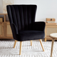 Fotel tapicerowany Homla MILLS 75 x 79 x 102 cm Black (5904183859569) - obraz 7