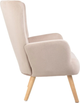 Fotel tapicerowany Homla MILLS 75 x 79 x 102 cm Beige (5904183859538) - obraz 3