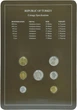 Набір монет Туреччина Набір монет 1986-1989 UNC 1, 5, 10, 25, 50, 100, 500 лір і 1 марка Буклет - зображення 2