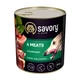Вологий корм для дорослих собак Savory з чотирма видами м'яса 800 г - изображение 1