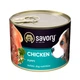 Вологий корм для цуценят Savory з куркою 200 г - изображение 1