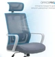 Кресло компьютерное офисное эргономичное OfficePro Harmony OC310-G-G-G Gray - изображение 13