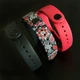 Комплект силиконовых ремешков MRK для фитнес браслета Xiaomi Mi Band 3/4 Вишиванка 03 + три металлические кнопки (mrk2670) - изображение 2
