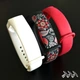 Комплект силиконовых ремешков MRK для фитнес браслета Xiaomi Mi Band 3/4 Вишиванка 01 + три металлические кнопки (mrk2672) - изображение 1