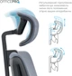 Кресло компьютерное офисное эргономичное OfficePro Harmony OC310-B-G-G Black/Gray - изображение 10