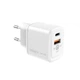 Сетевое зарядное устройство Intaleo TCG30GAN USB-C PD + USB-A QC3.0 30Вт White (1283126578274) - изображение 1